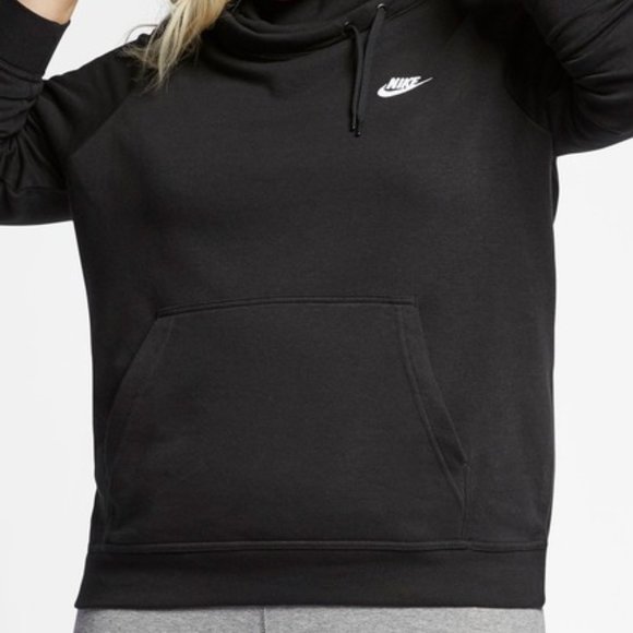 Nike Tops - SOLD Nike Funnel Neck Logo Fleece Pullover Hoodie 3X